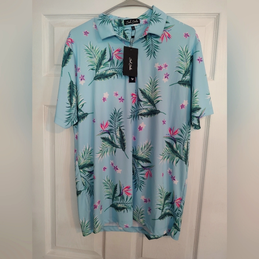 Bad Birdie Polo Tropical Design